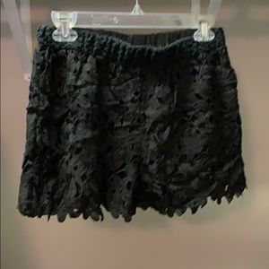 Black Lace Shorts